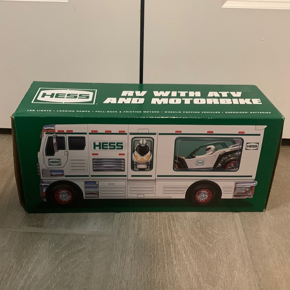 2018 Hess collectible, RV With ATV And Motorbike (batteries included)